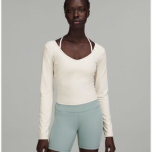 Lululemon align long sleeve white opal size 4